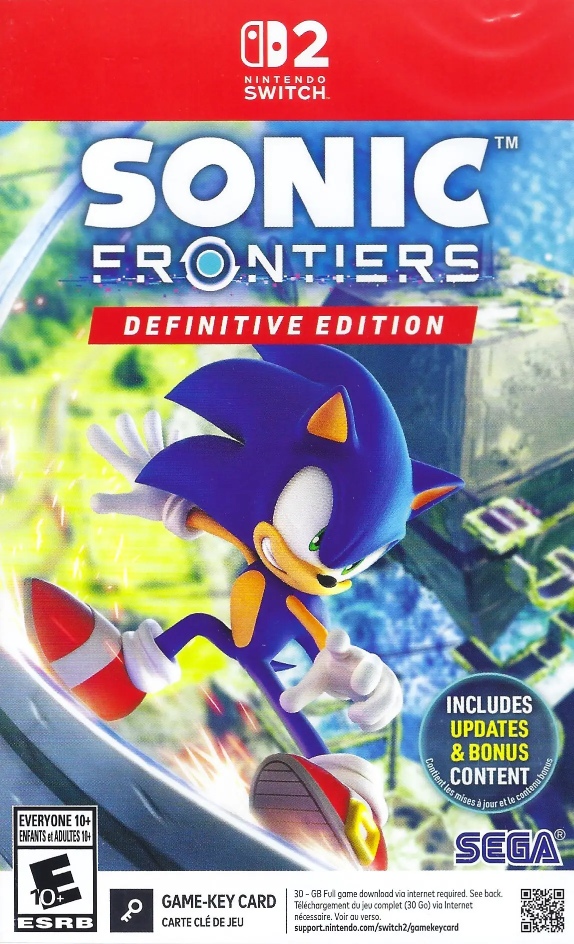 Capa de Sonic Frontiers [Definitive Edition] [Key Card]