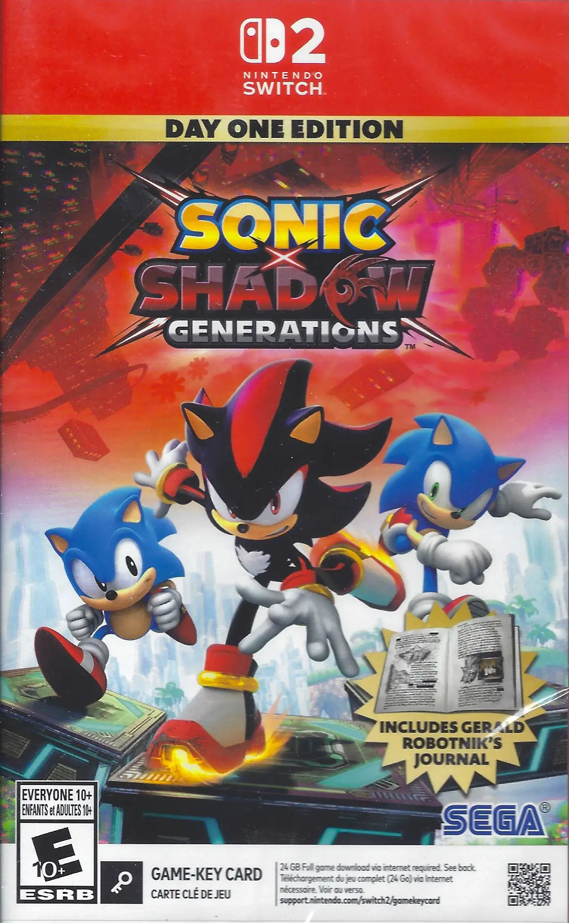 Capa de Sonic x Shadow Generations [Day One Edition] [Key Card]