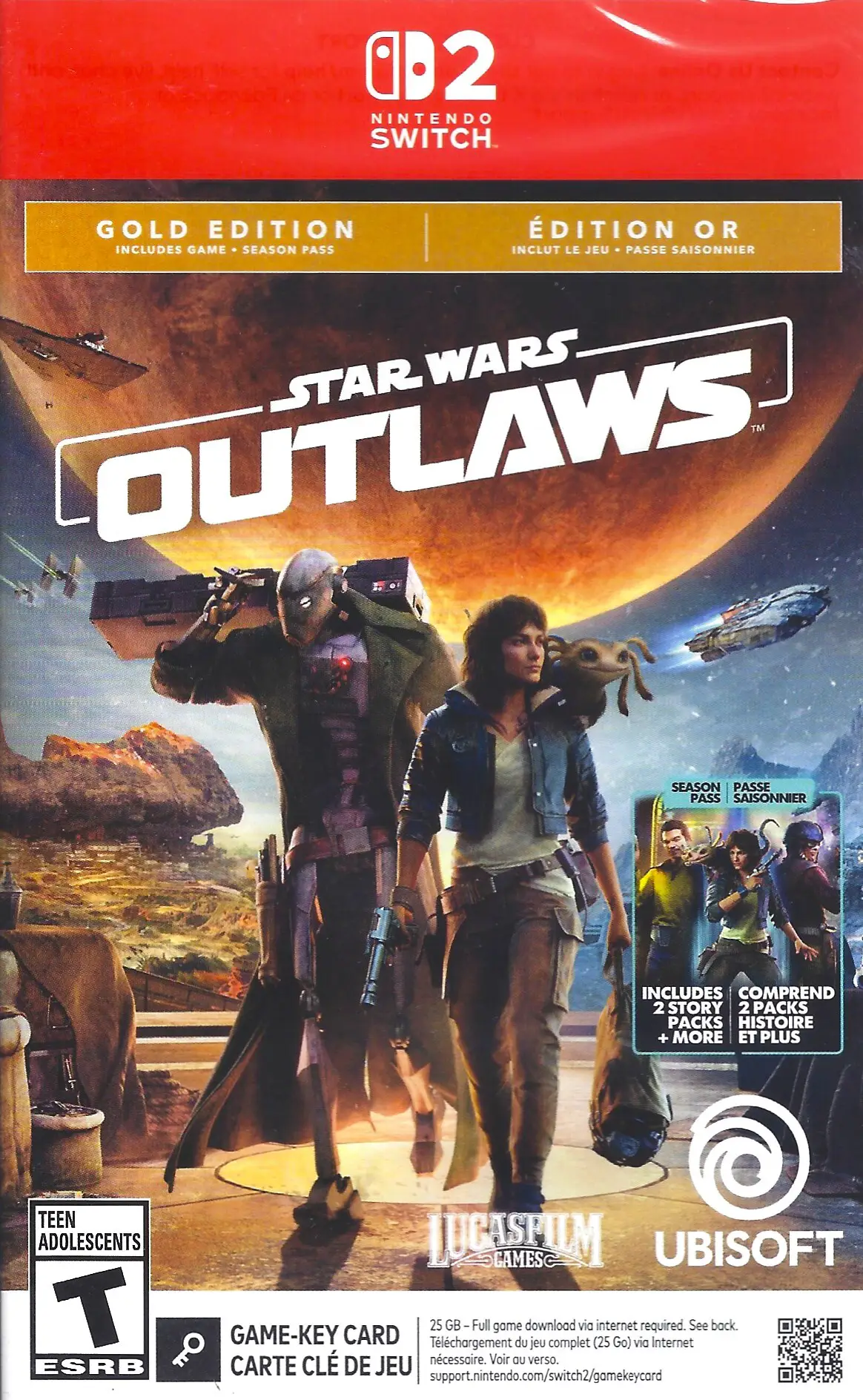 Capa de Star Wars Outlaws [Gold Edition] [Key Card]