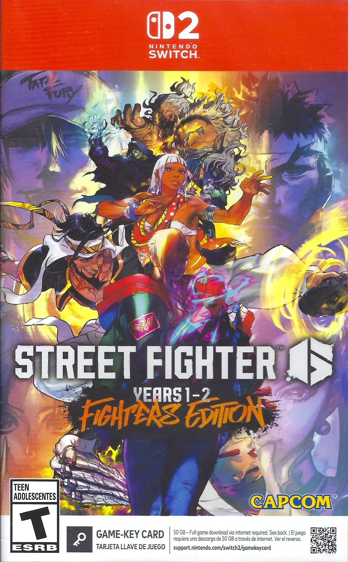 Capa de Street Fighter 6 Years 1-2 [Fighters Edition Key Card]