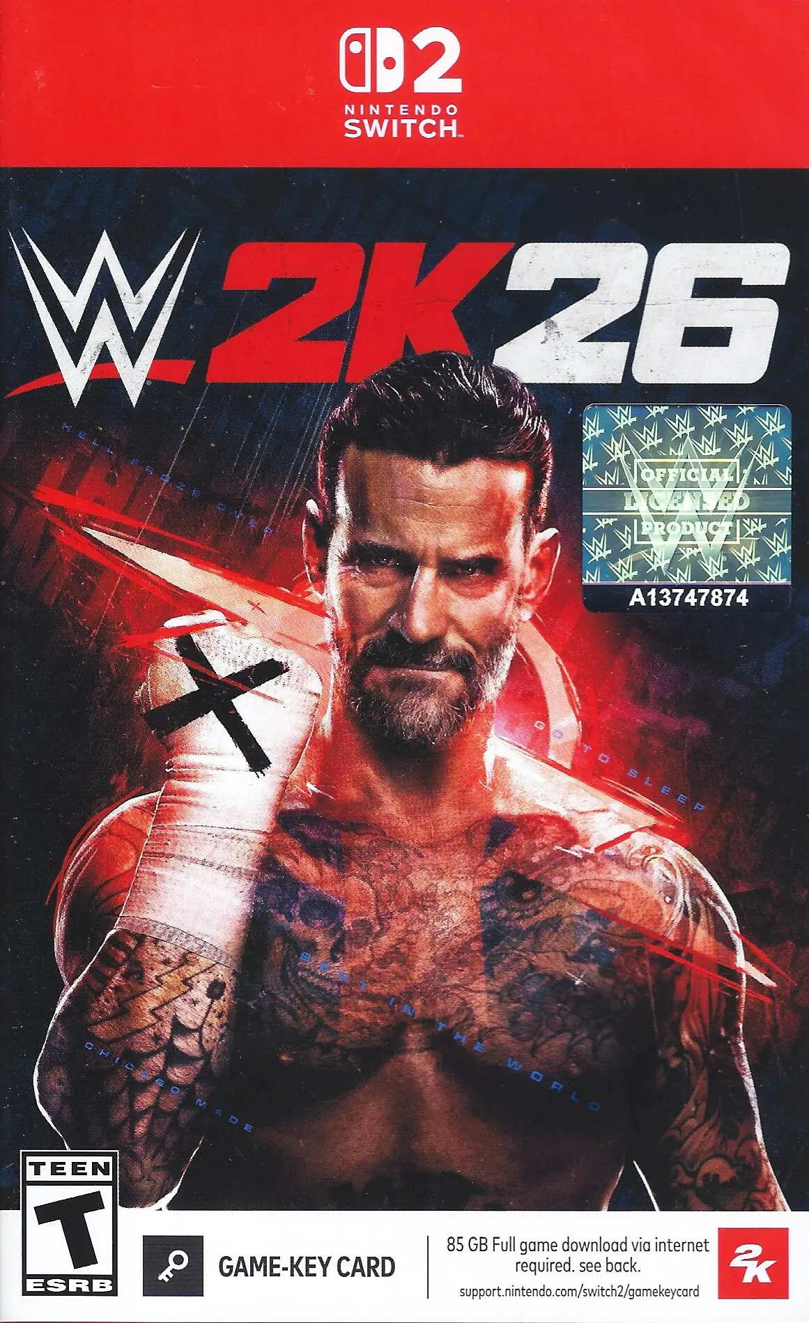 Capa de WWE 2K26 [Key Card]