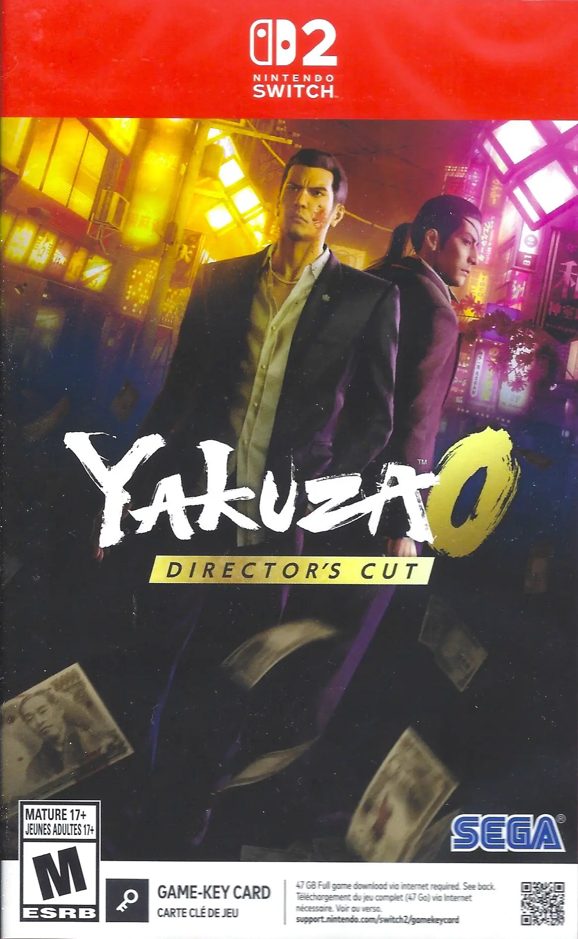 Capa de Yakuza 0 Director's Cut [Key Card]