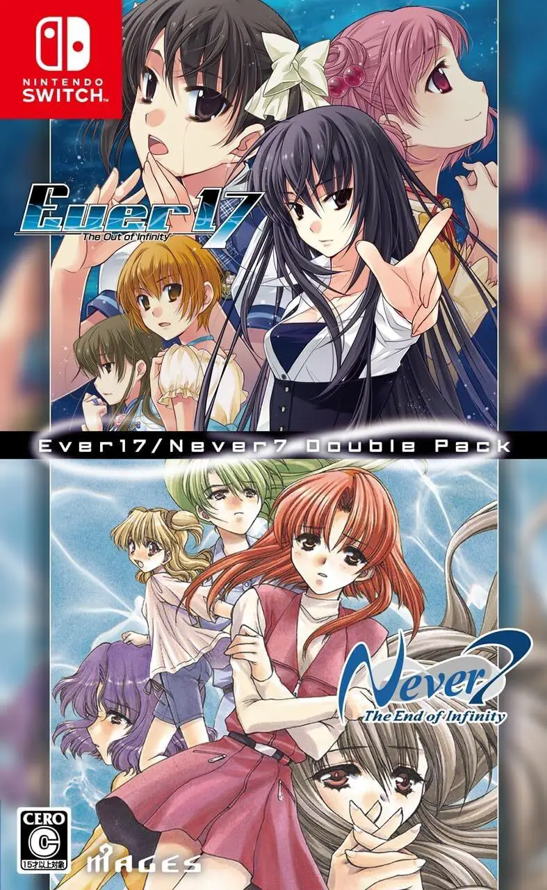 Capa de Ever 17 / Never 7 Double Pack