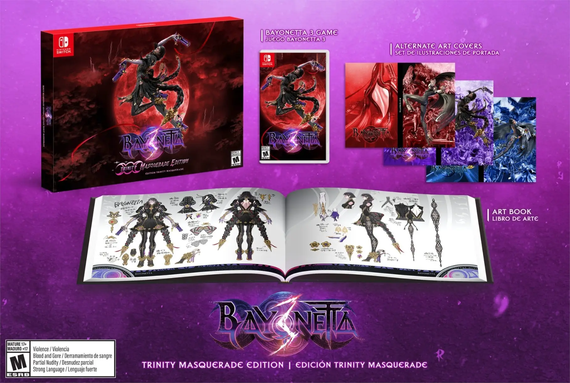 Capa de Bayonetta 3 [Trinity Masquerade Edition]