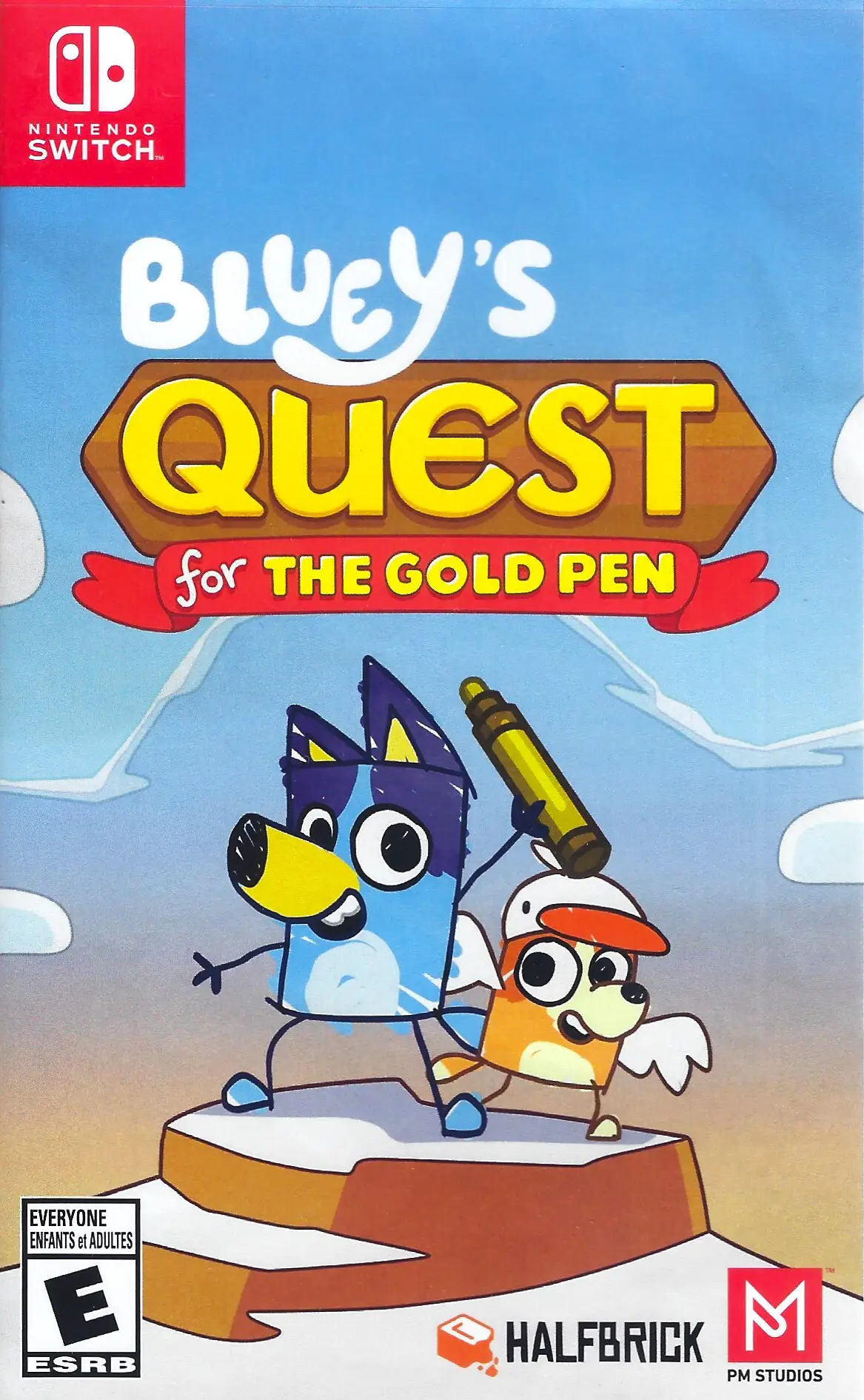 Capa de Bluey's Quest for The Gold Pen
