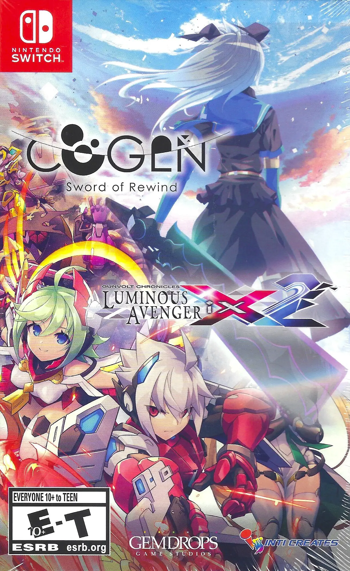 Capa de COGEN: Sword of Rewind & Gunvolt Chronicles: Luminous Avenger iX 2 Double Pack