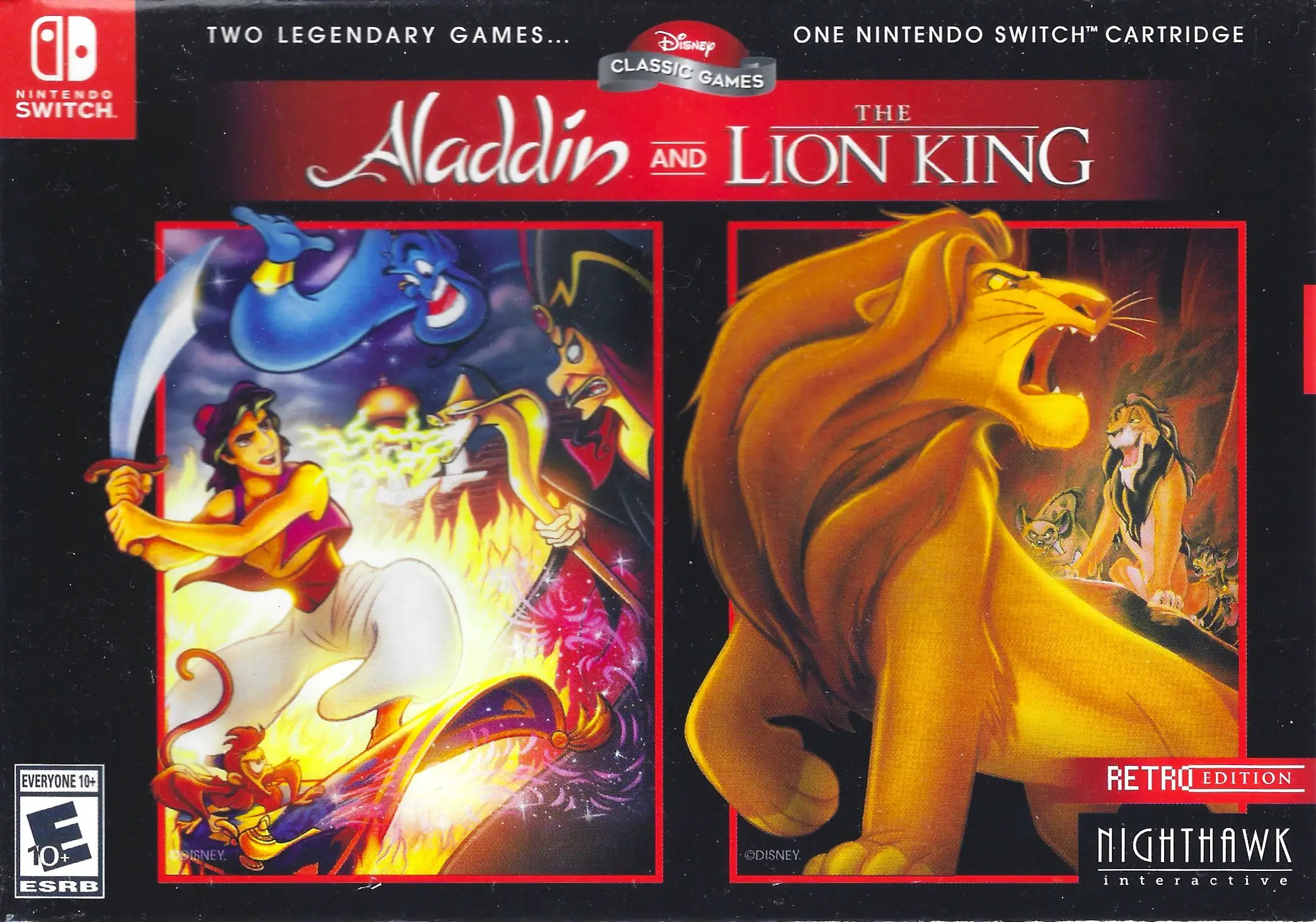Capa de Disney Classic Games: Aladdin and The Lion King [Retro SNES Edition]