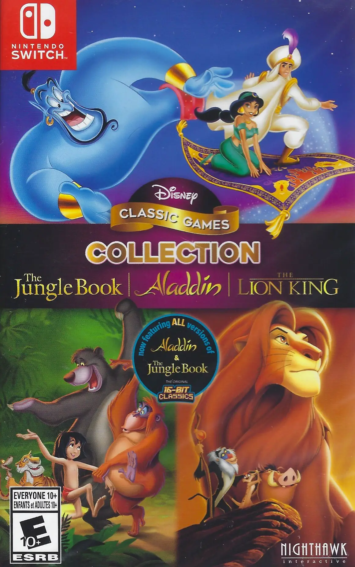 Capa de Disney Classic Games Collection: Aladdin, The Jungle Book, & The Lion King