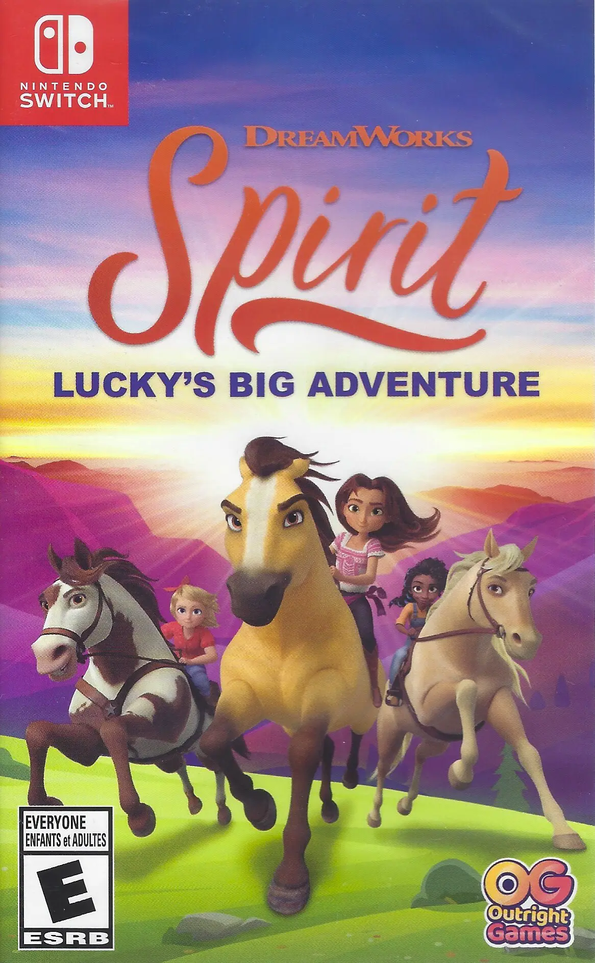 Capa de Dreamworks Spirit: Lucky's Big Adventure