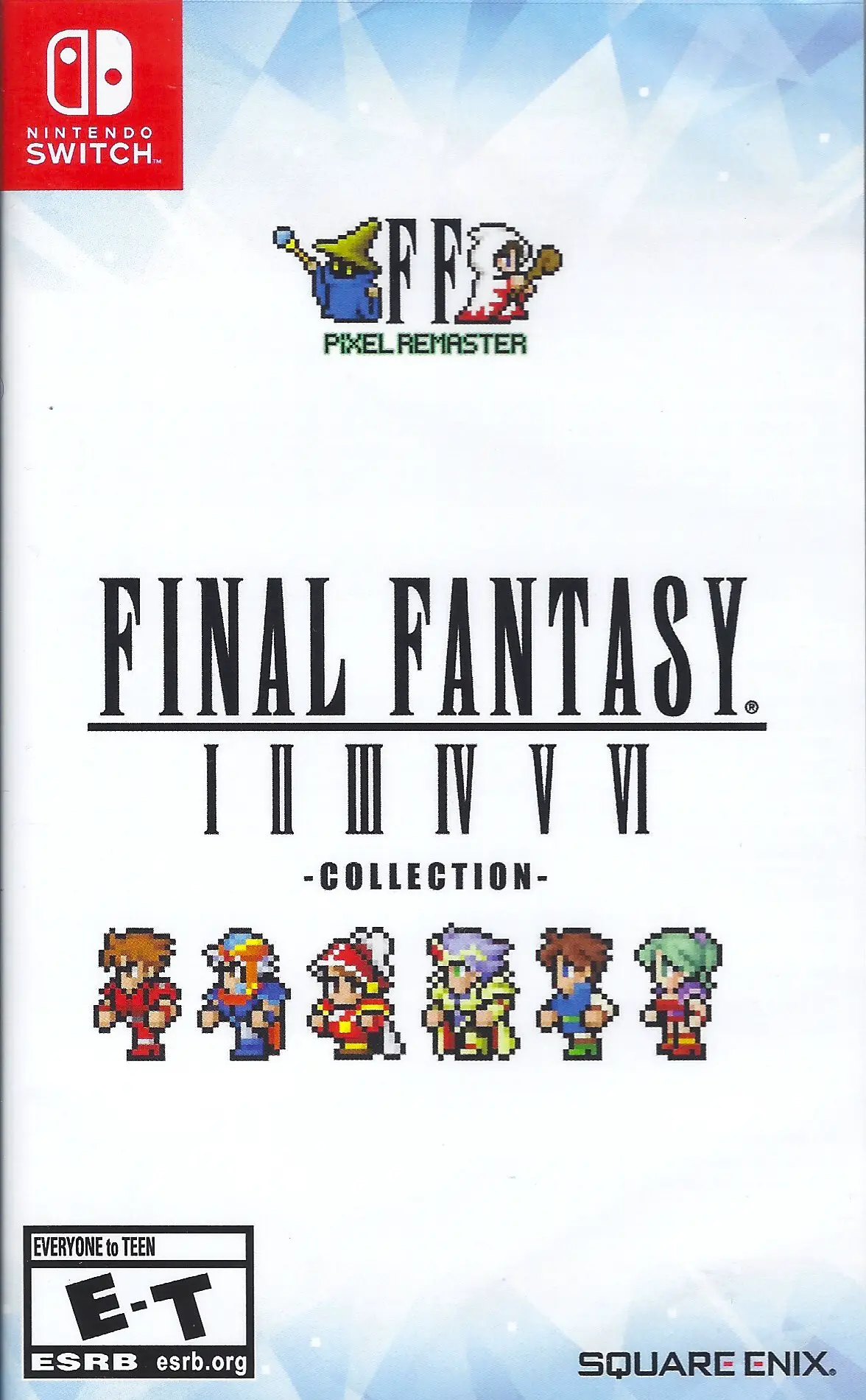 Capa de Final Fantasy I-VI Pixel Remaster Collection