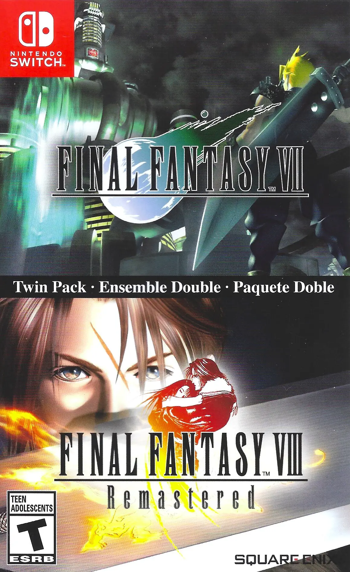 Capa de Final Fantasy VII & Final Fantasy VIII Remastered - Twin Pack