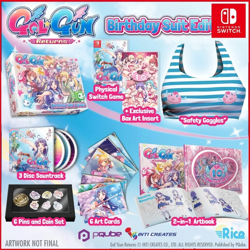 Capa de Gal*Gun Returns [Birthday Suit Editon]