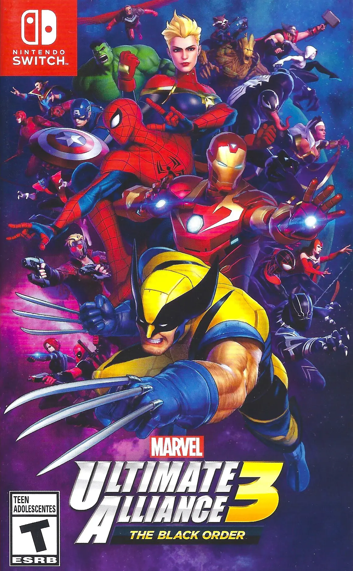 Capa de Marvel Ultimate Alliance 3: The Black Order