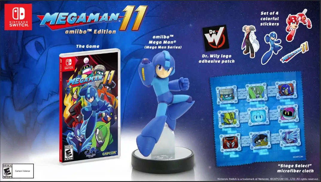 Capa de Mega Man 11 [Amiibo Edition]
