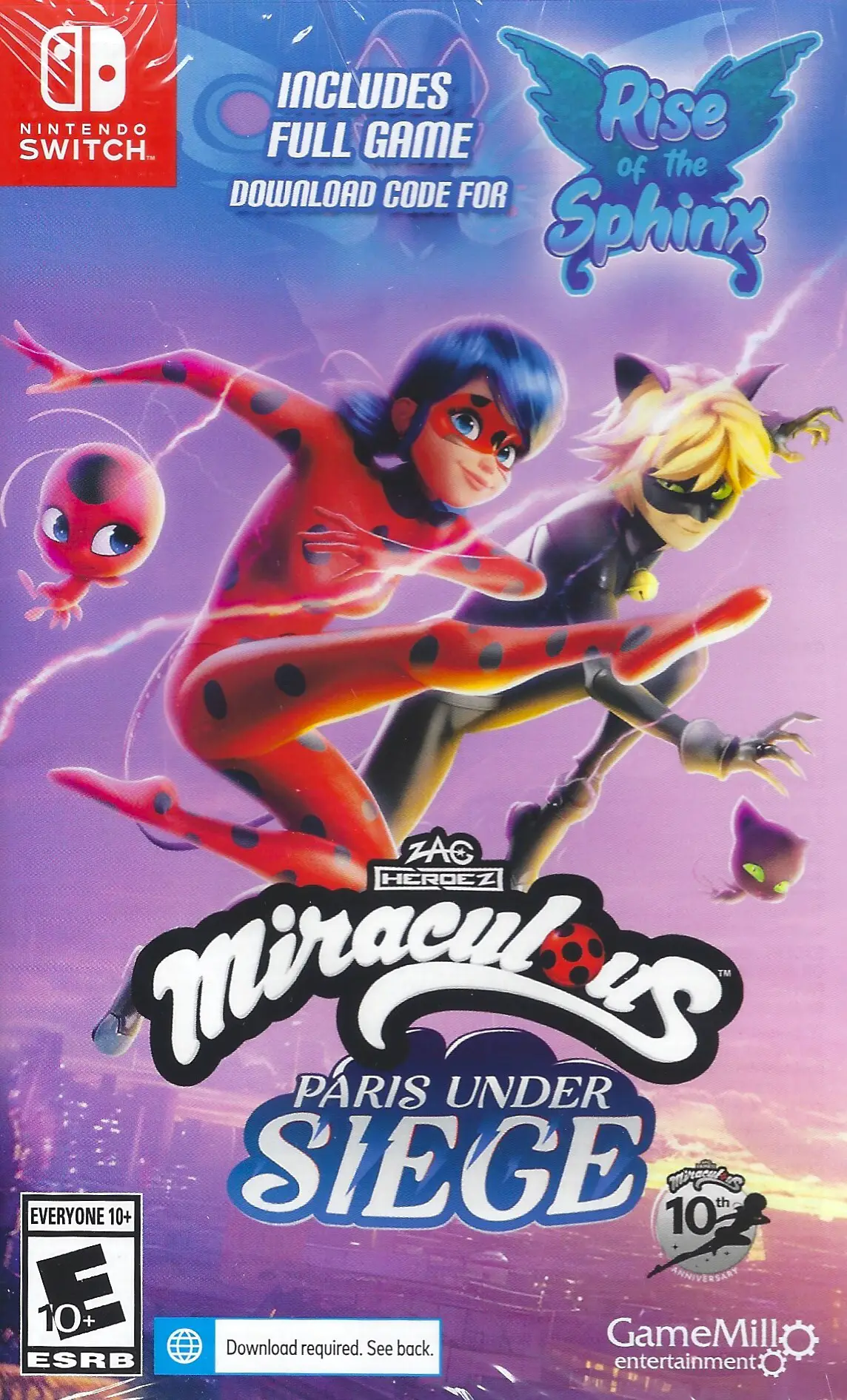 Capa de Miraculous: Rise of the Sphinx + Miraculous: Paris Under Siege Double Pack