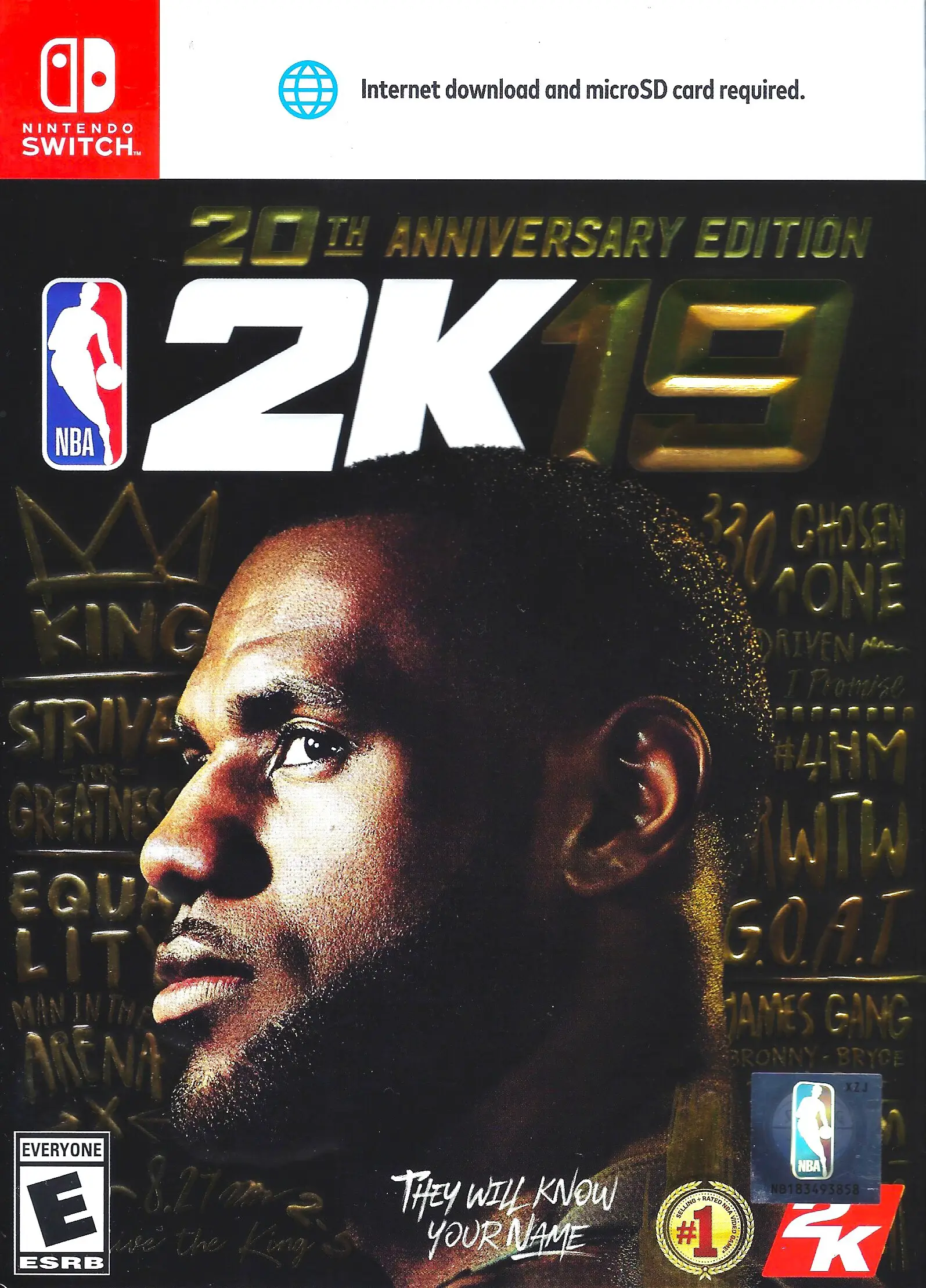 Capa de NBA 2K19 [20th Anniversary Edition]