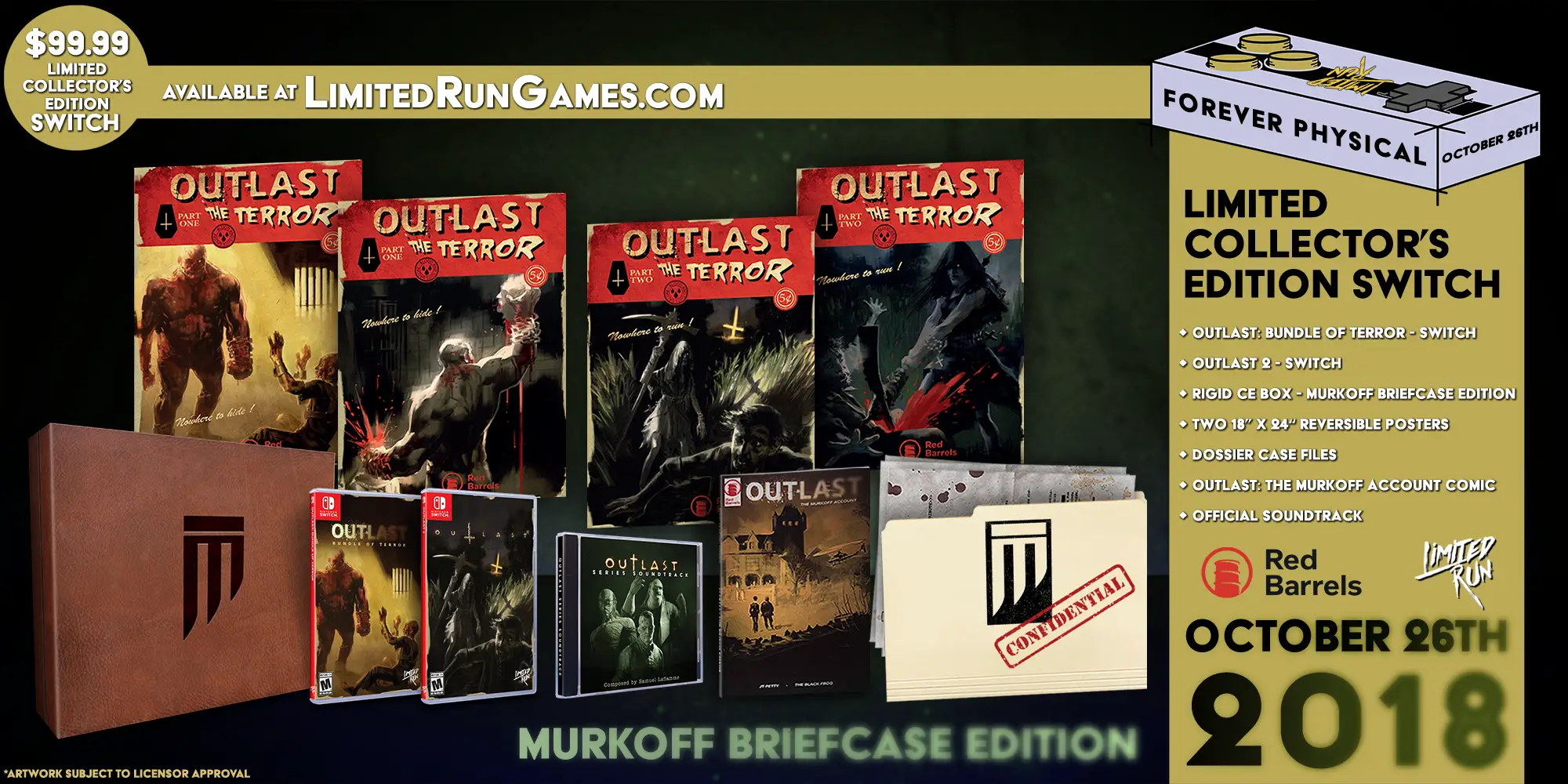 Capa de Outlast Murkoff Briefcase Edition