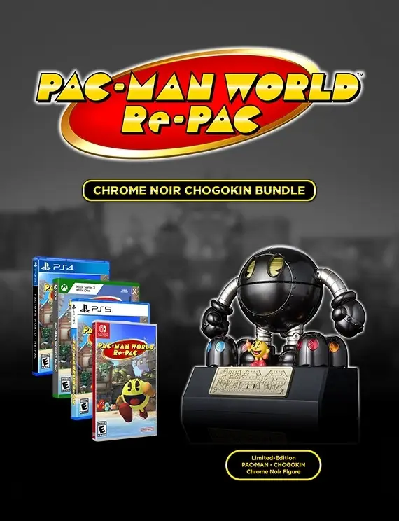 Capa de Pac-Man World: Re-PAC [Chrome Noir Chogokin Bundle]