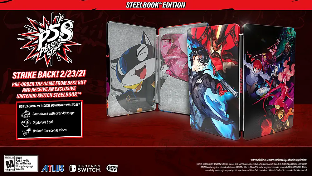 Capa de Persona 5 Strikers [Steelbook Edition]