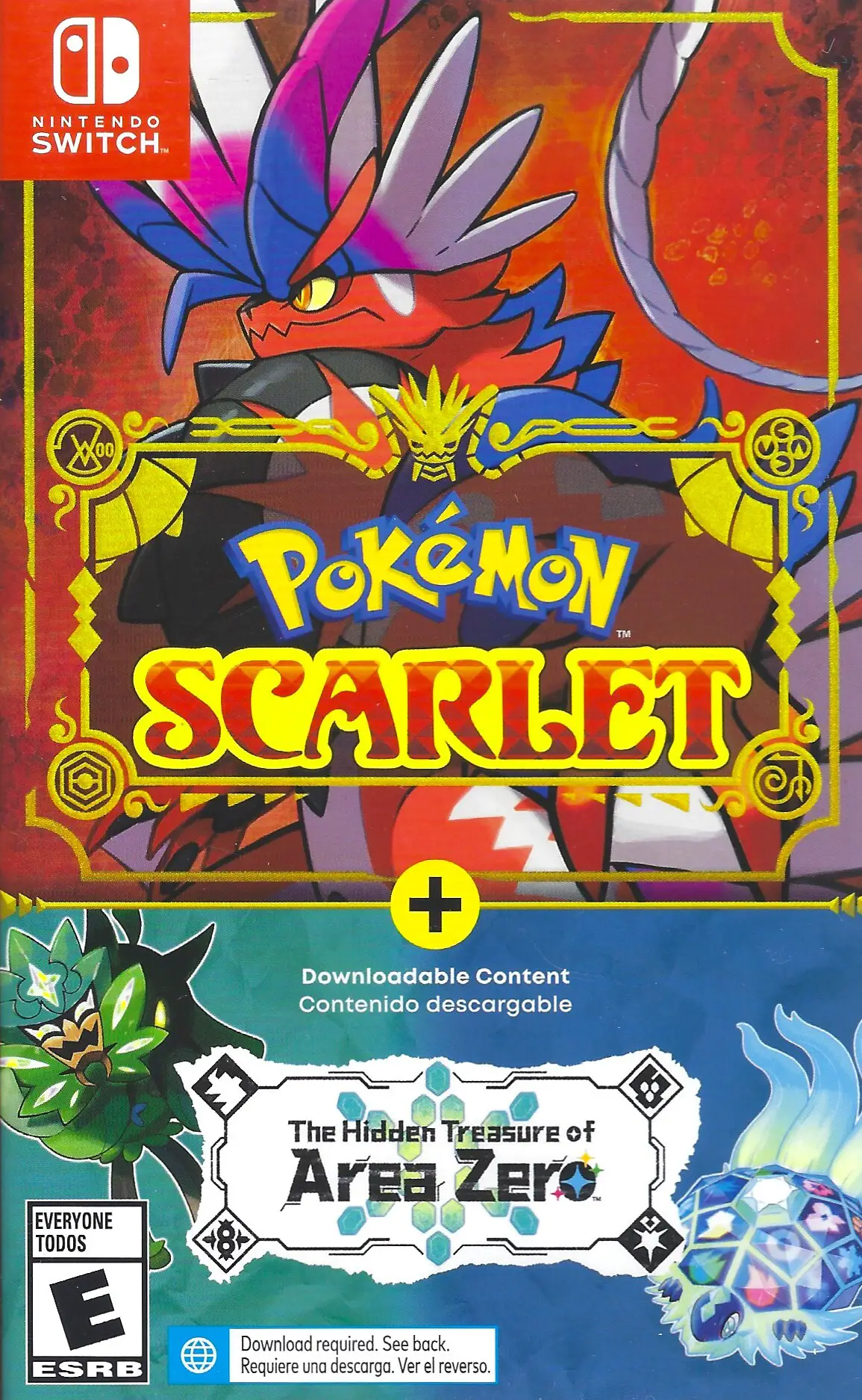 Capa de Pokemon Scarlet + The Hidden Treasure of Area Zero