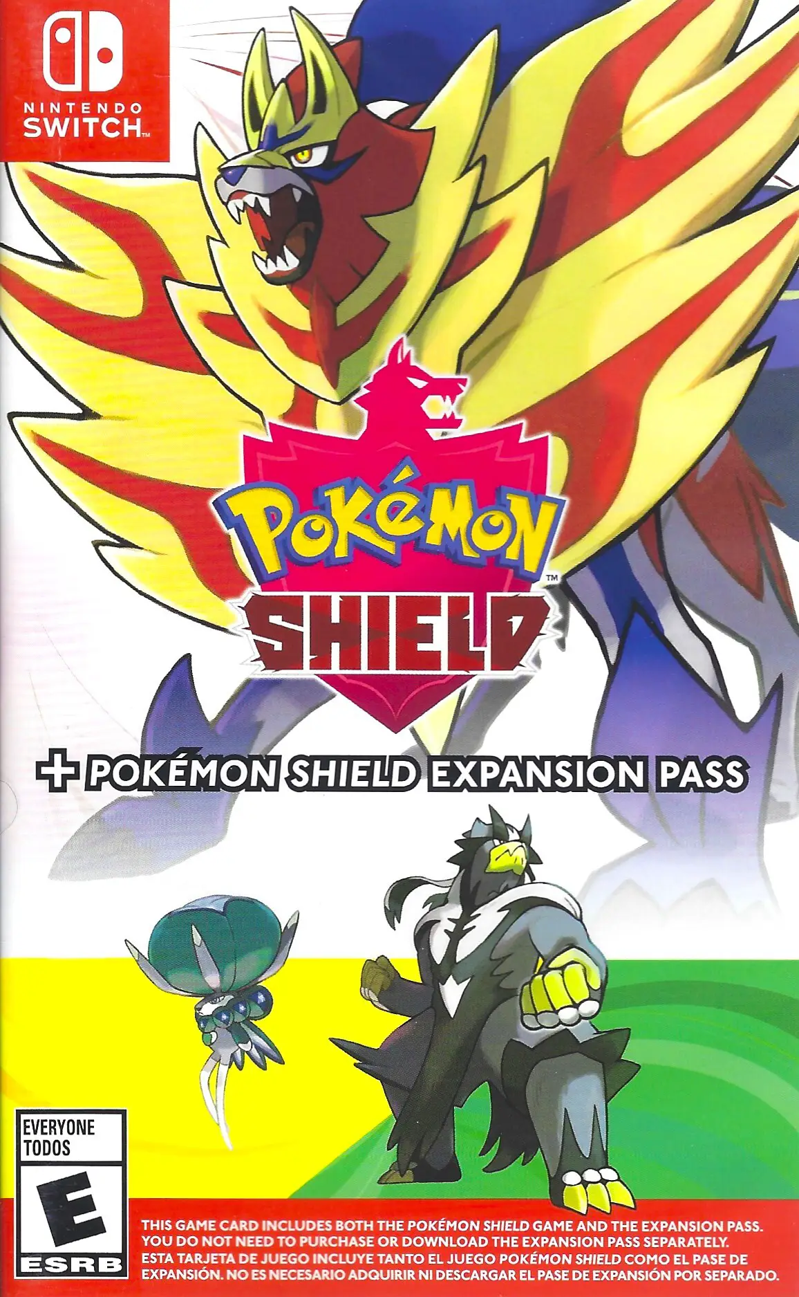 Capa de Pokémon Shield + Pokémon Shield Expansion Pass