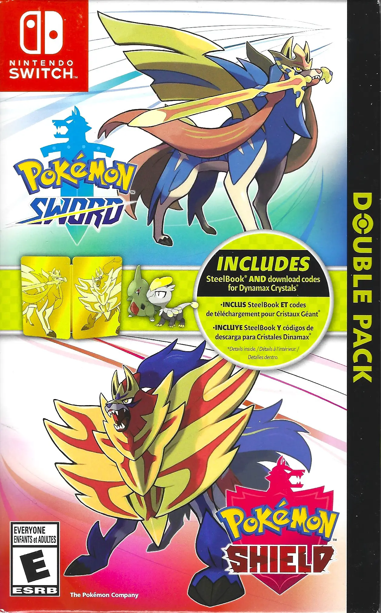 Capa de Pokémon Sword & Pokémon Shield Double Pack [Steelbook Edition]