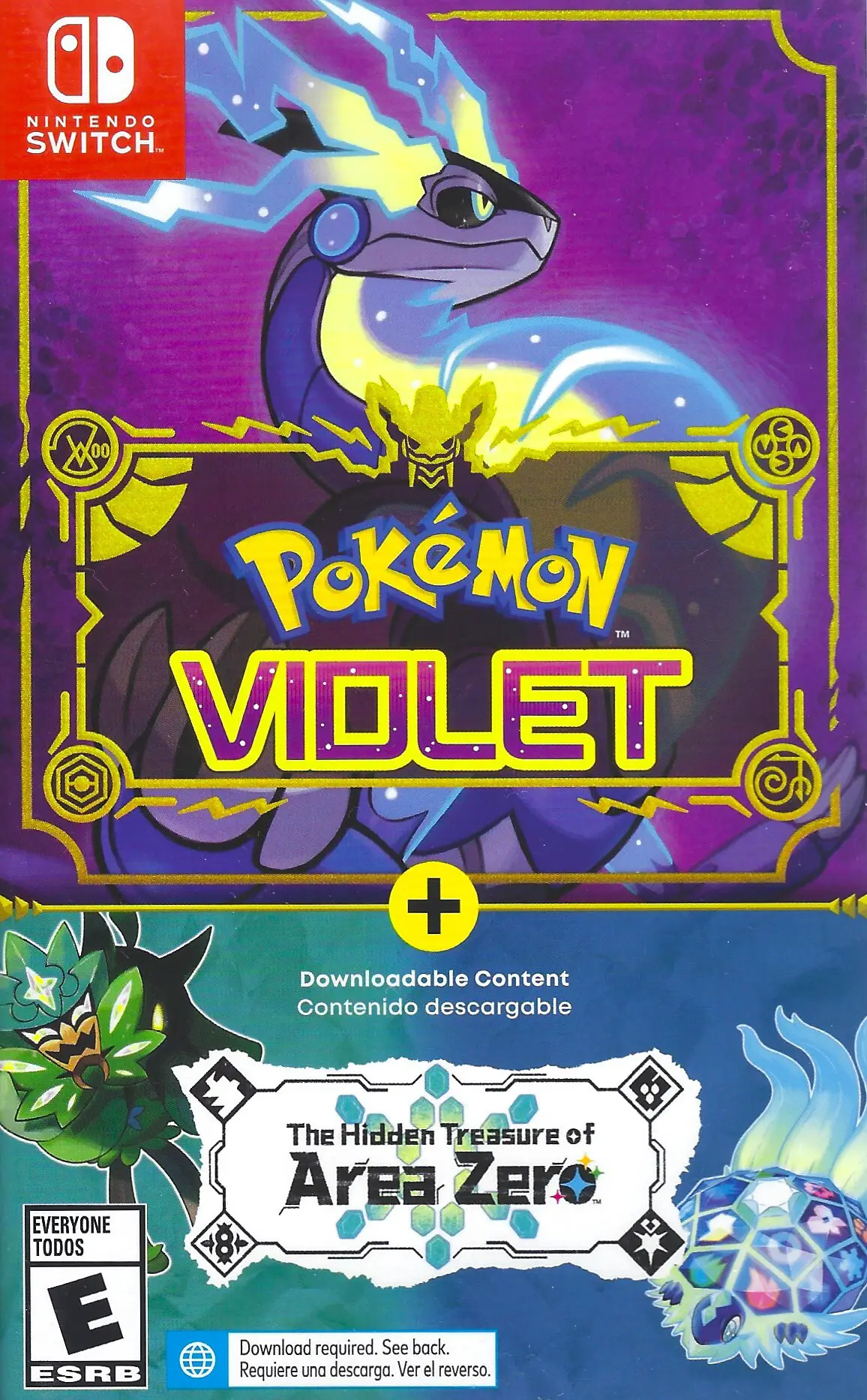 Capa de Pokemon Violet + The Hidden Treasure of Area Zero