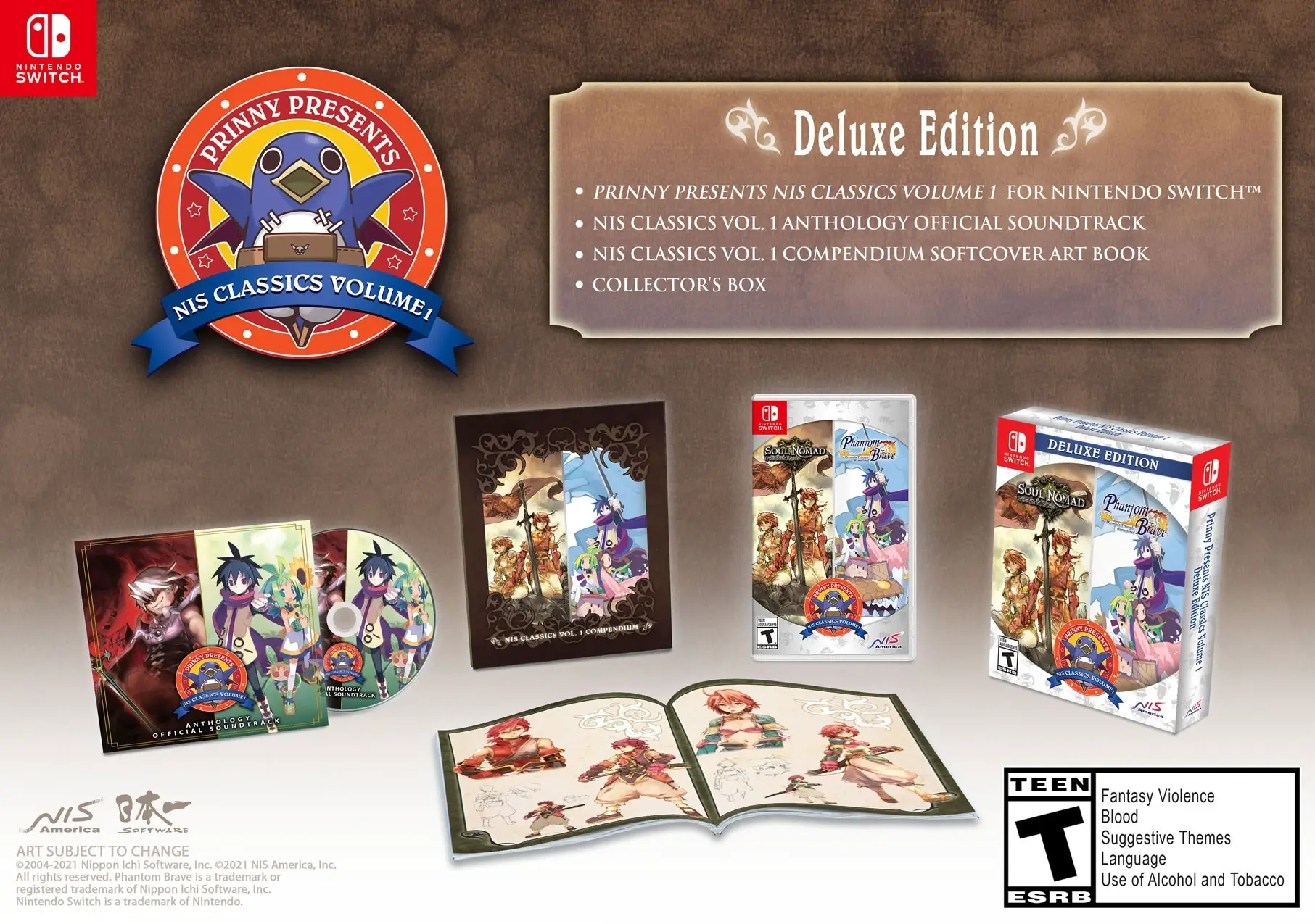 Capa de Prinny Presents NIS Classics Volume 1 [Deluxe Edition]