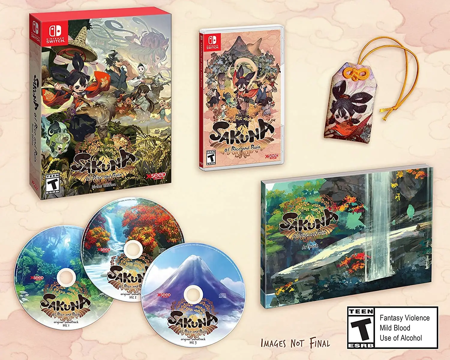 Capa de Sakuna of Rice and Ruin Divine Edition