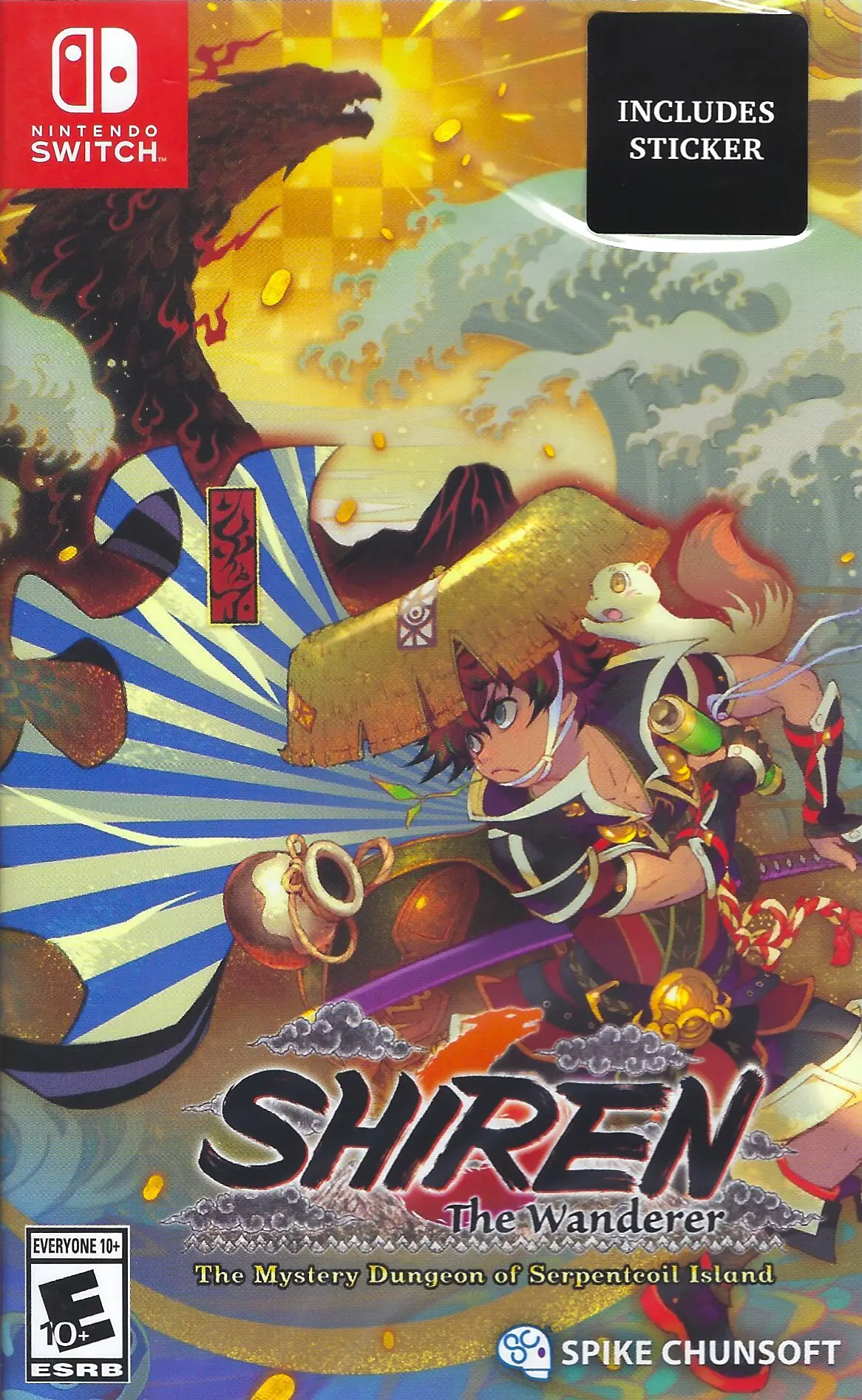 Capa de Shiren the Wanderer: The Mystery Dungeon of Serpentcoil Island