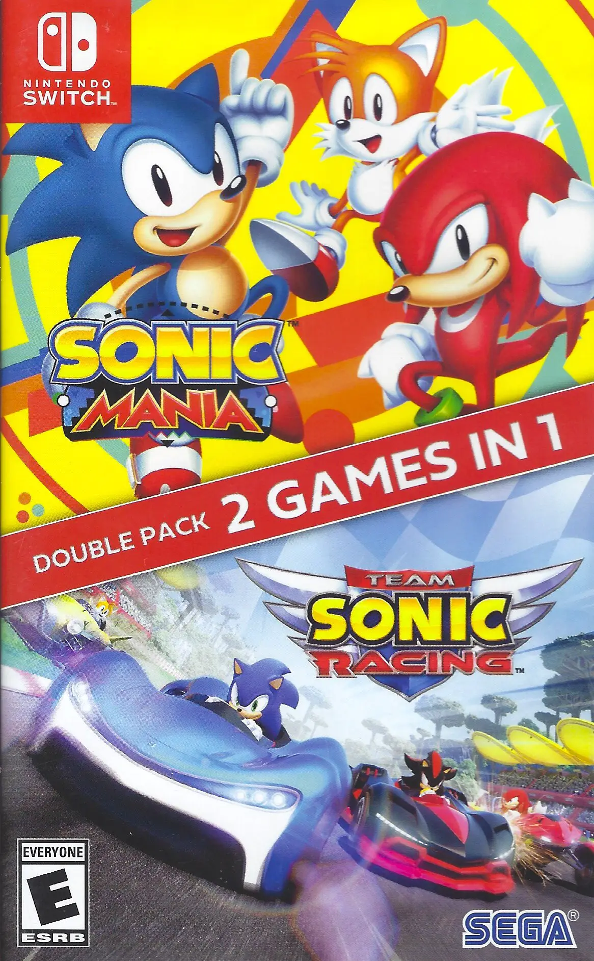 Capa de Sonic Mania / Team Sonic Racing Double Pack