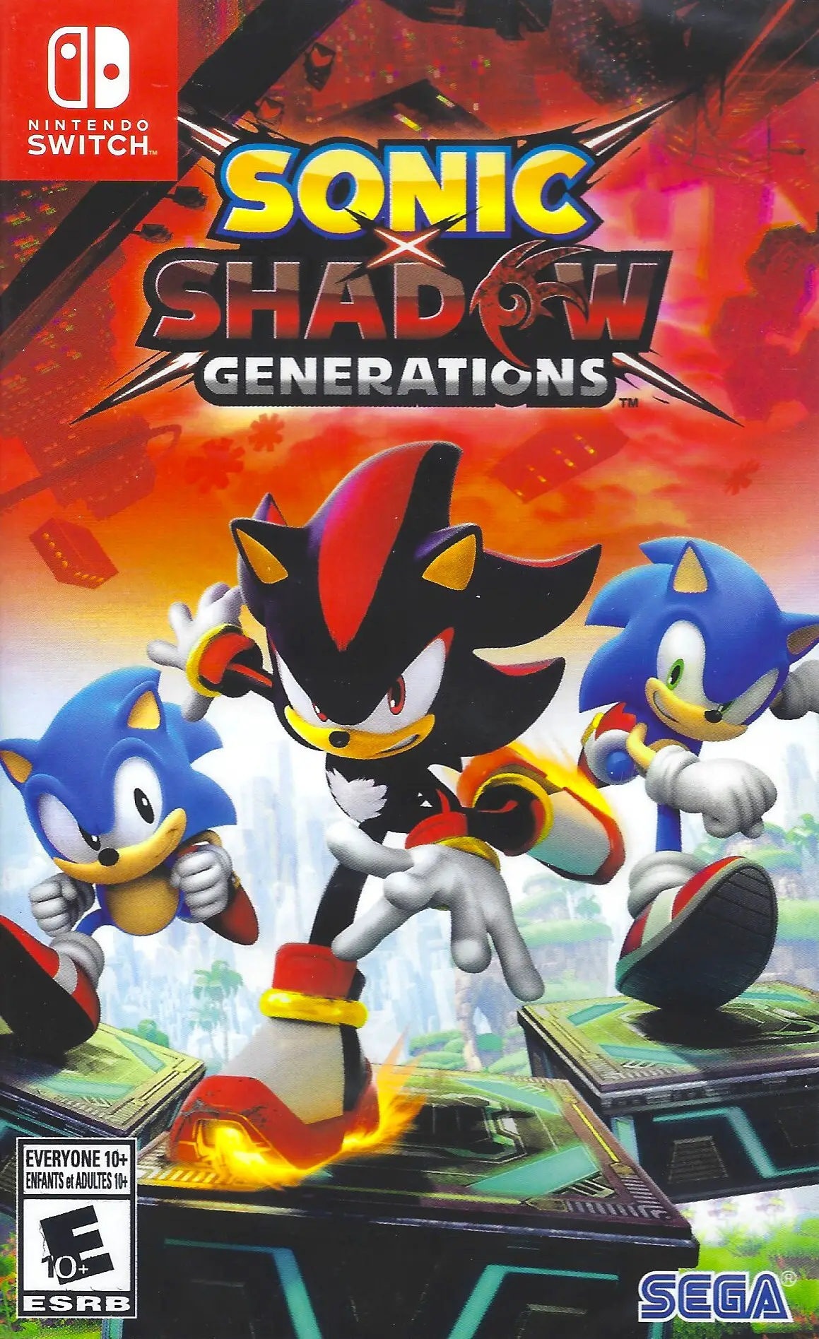 Capa de Sonic X Shadow Generations