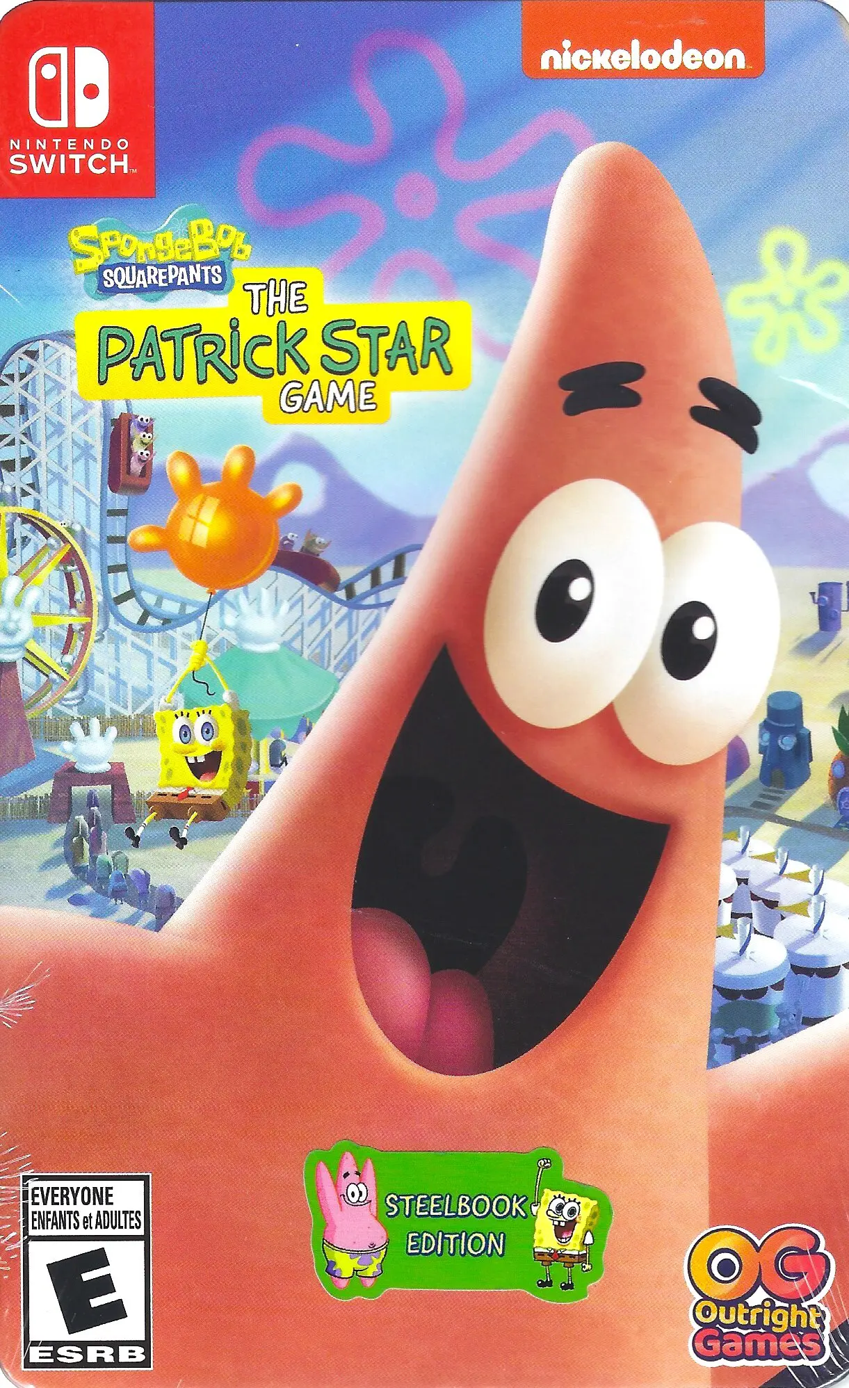 Capa de SpongeBob SquarePants: The Patrick Star Game [Steelbook Edition]