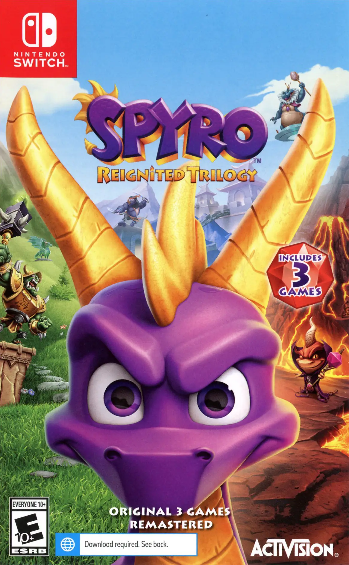 Capa de Spyro Reignited Trilogy