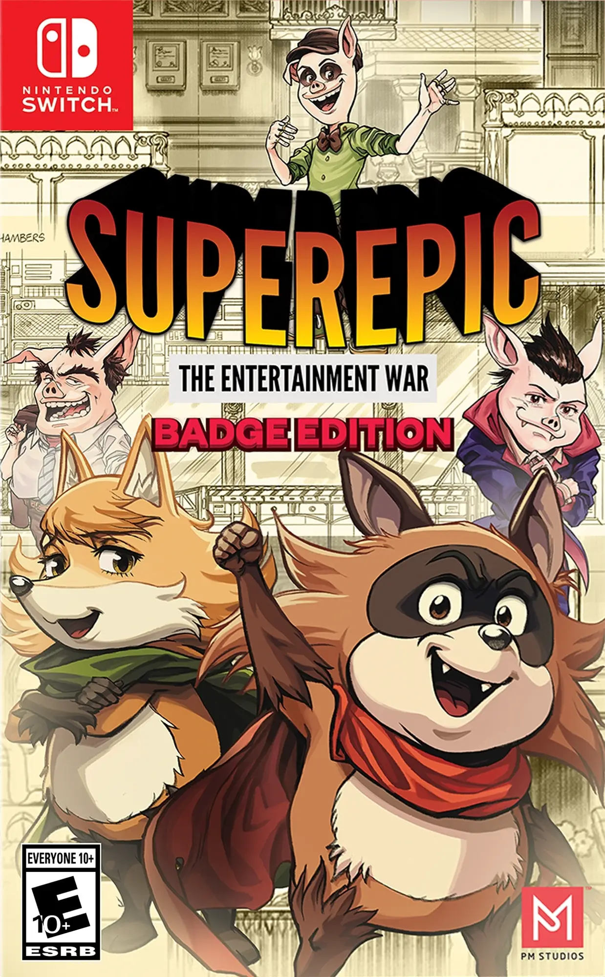 Capa de SuperEpic: The Entertainment War [Badge Edition]
