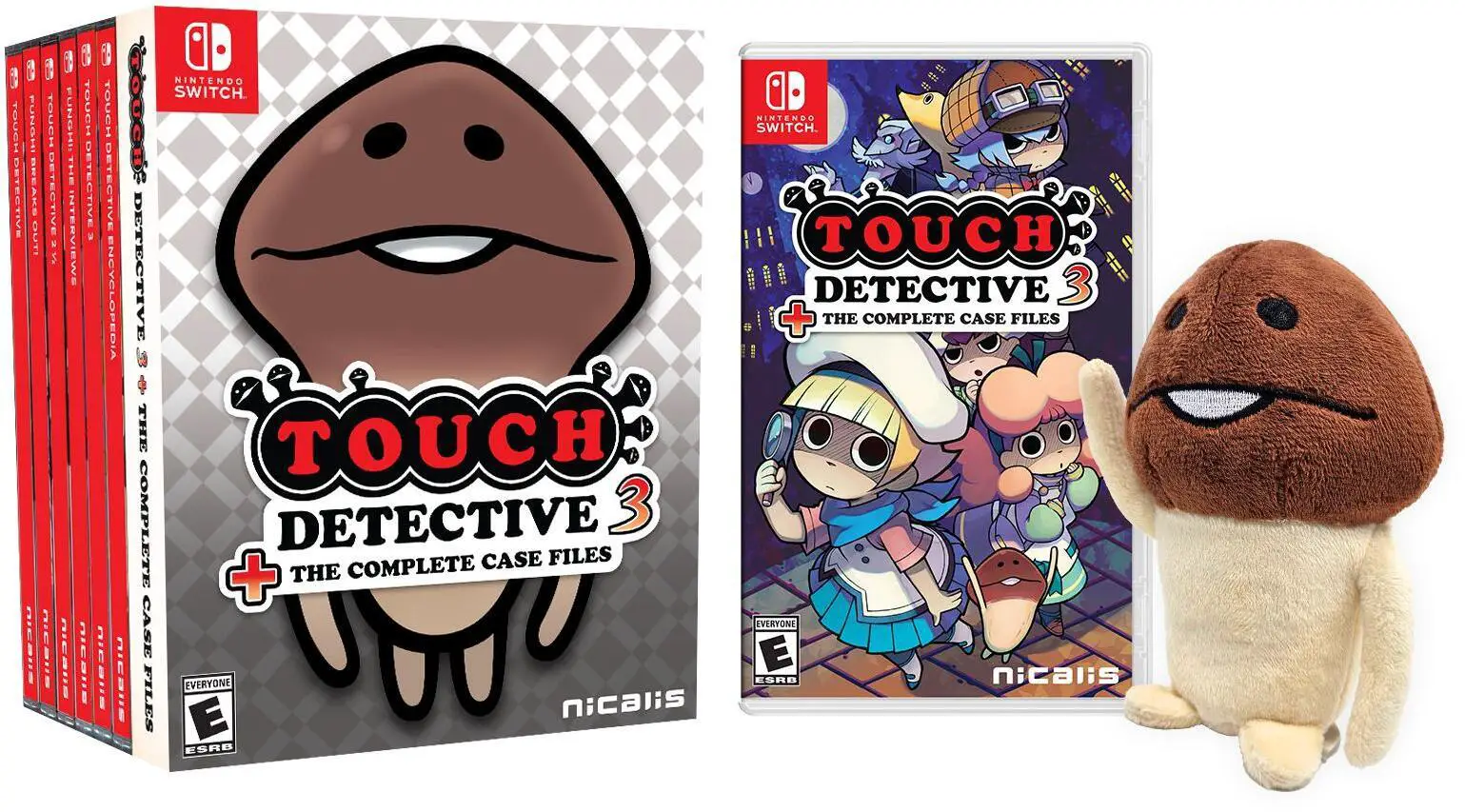 Capa de Touch Detective 3 + The Complete Case Files [Funghi Plush Version]