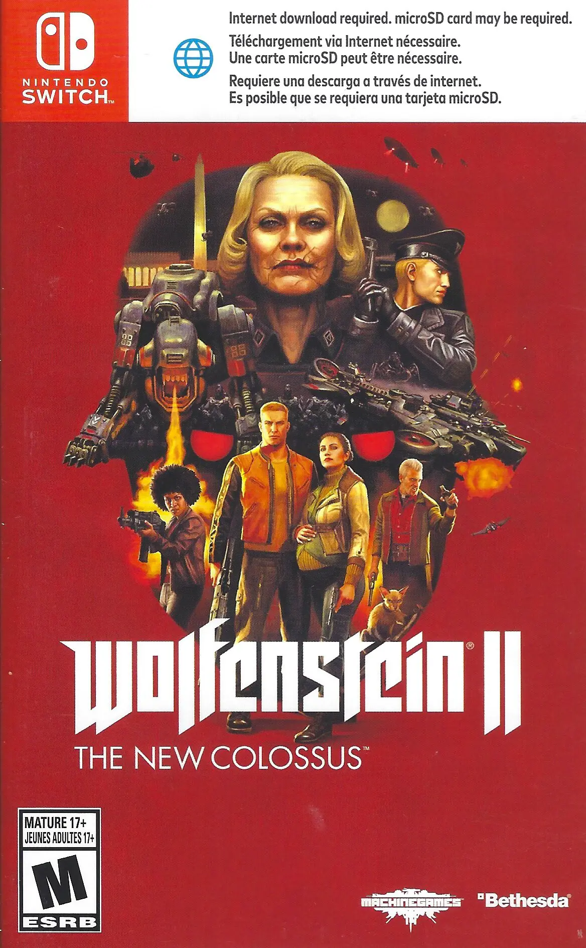 Capa de Wolfenstein II: The New Colossus