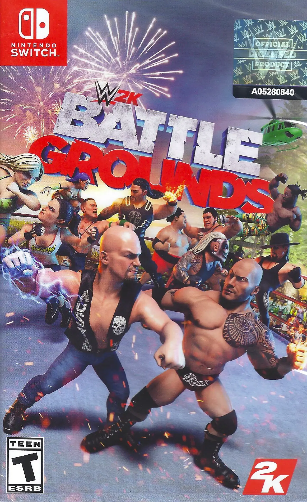 Capa de WWE 2K Battlegrounds