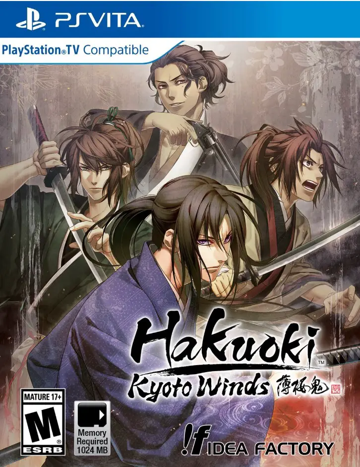 Capa de Hakuoki: Kyoto Winds