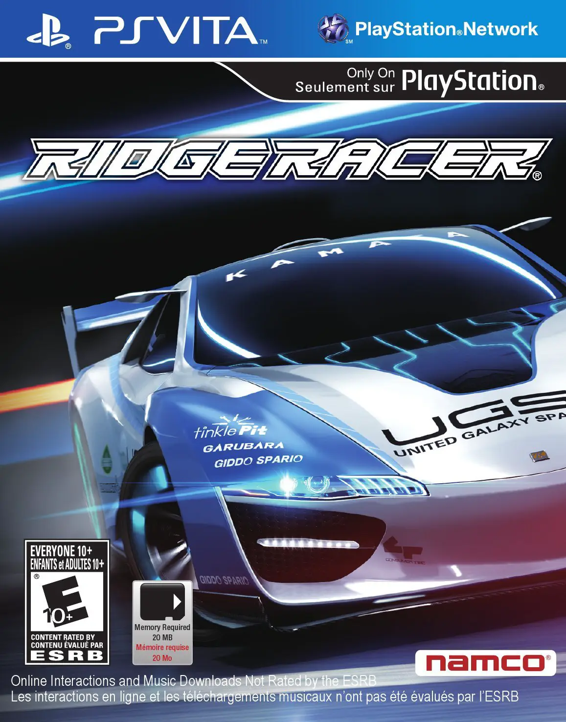 Capa de Ridge Racer