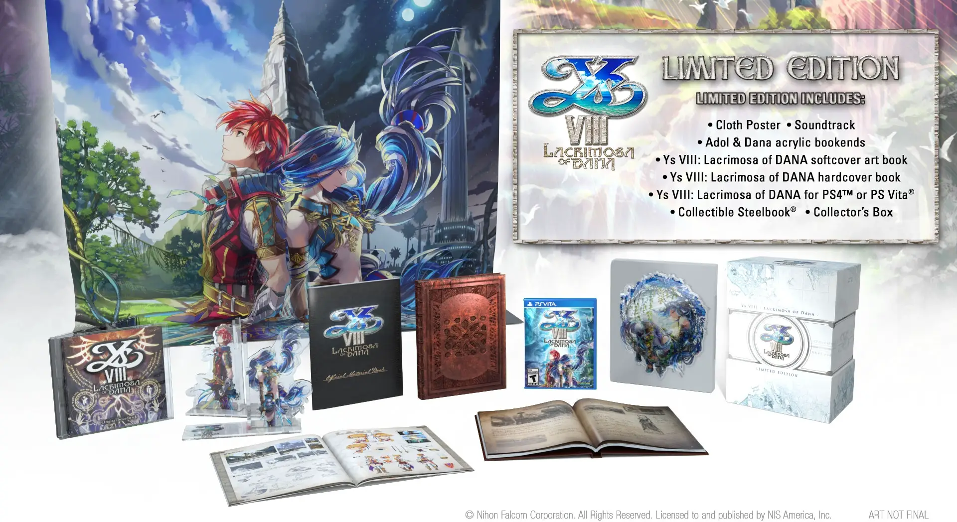 Capa de Ys VIII: Lacrimosa of DANA Limited Edition