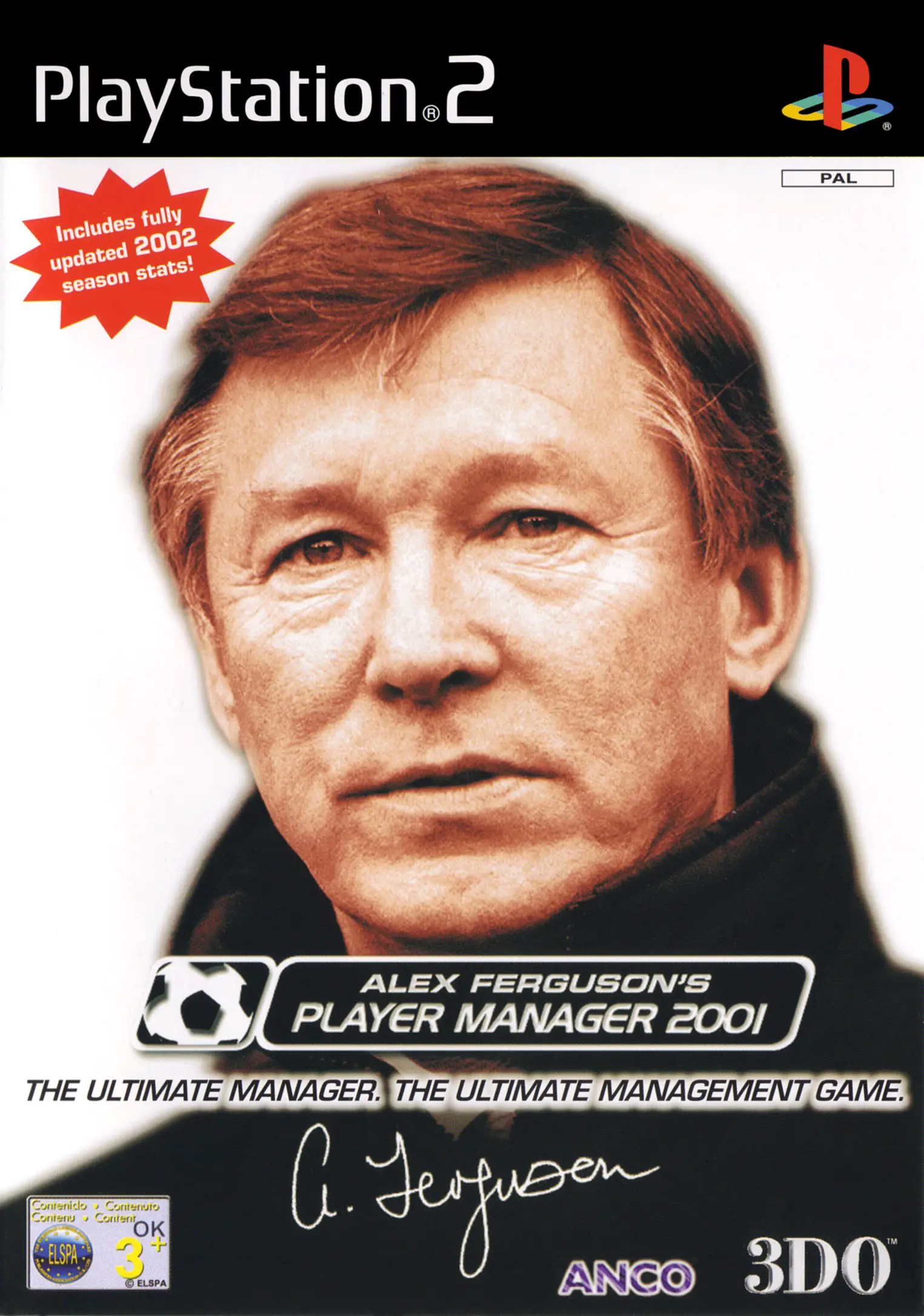 Capa de Alex Ferguson's Player Manager 2001