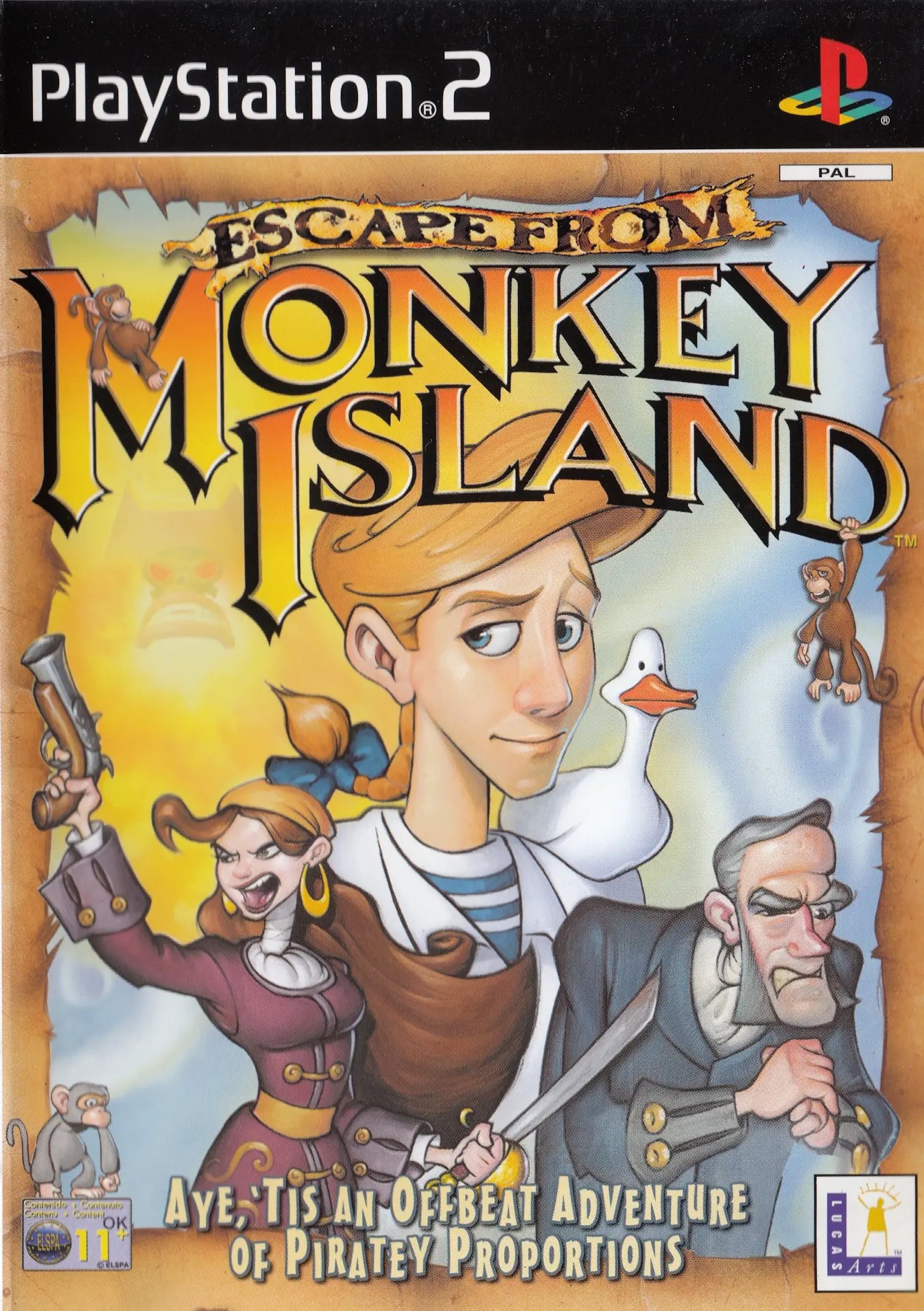 Capa de Escape From Monkey Island