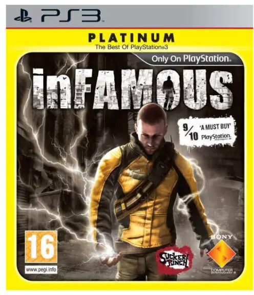 Capa de inFamous [Platinum]