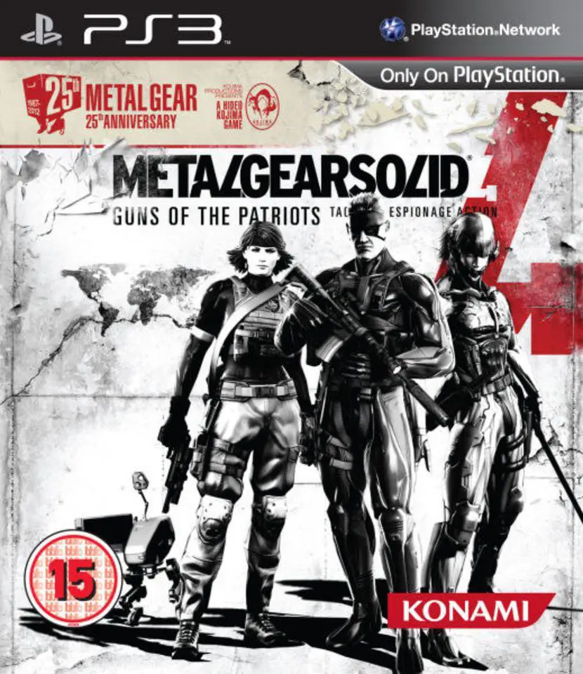 Capa de Metal Gear Solid 4: 25th Anniversary Edition