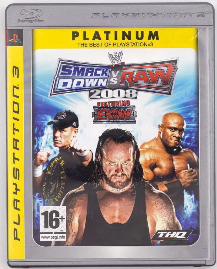Capa de WWE Smackdown vs. Raw 2008 [Platinum]