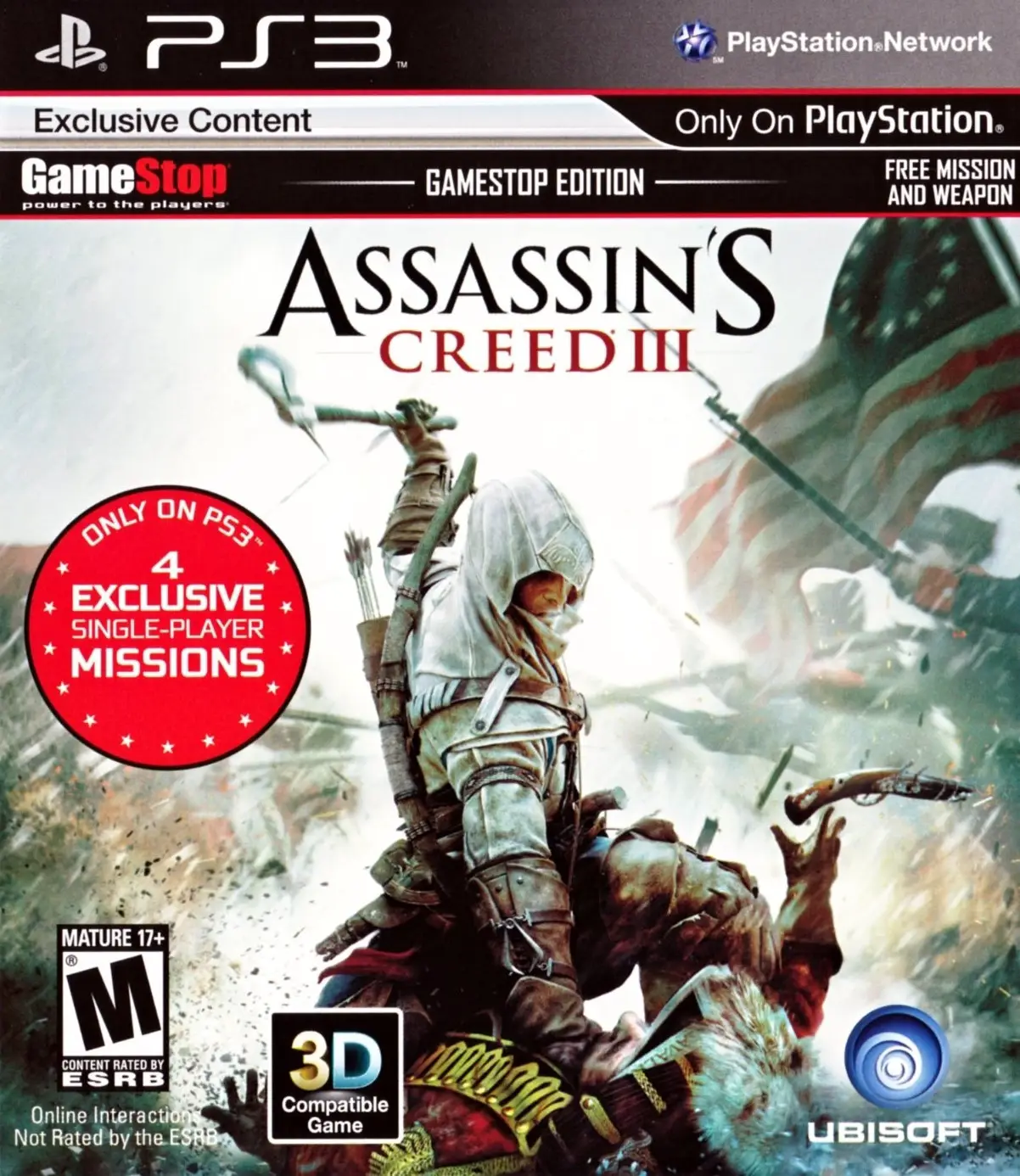 Capa de Assassin's Creed III [GameStop Edition]