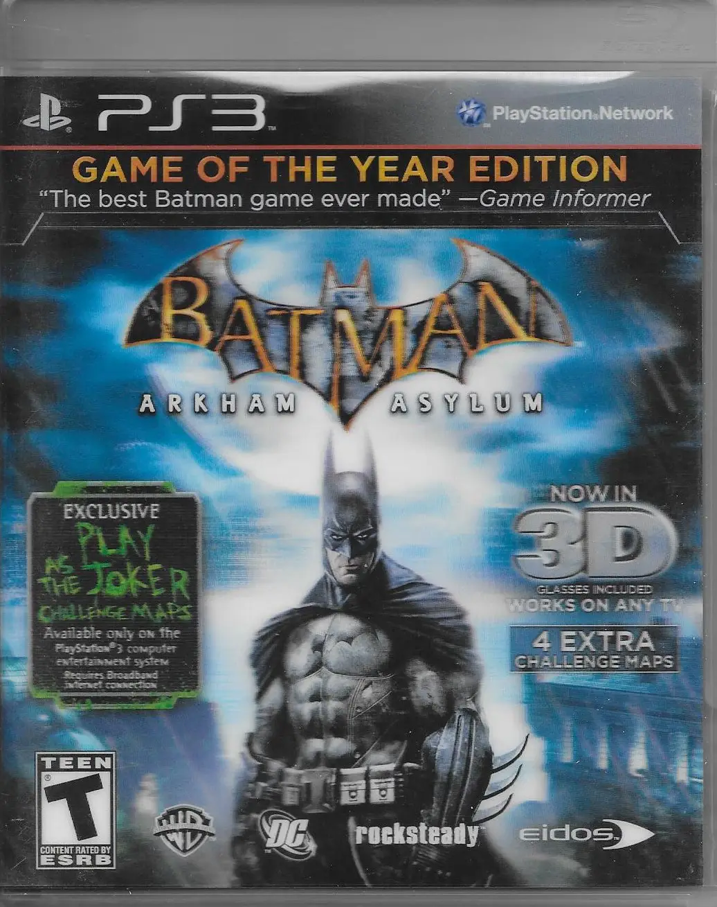Capa de Batman: Arkham Asylum [Game of the Year Edition]