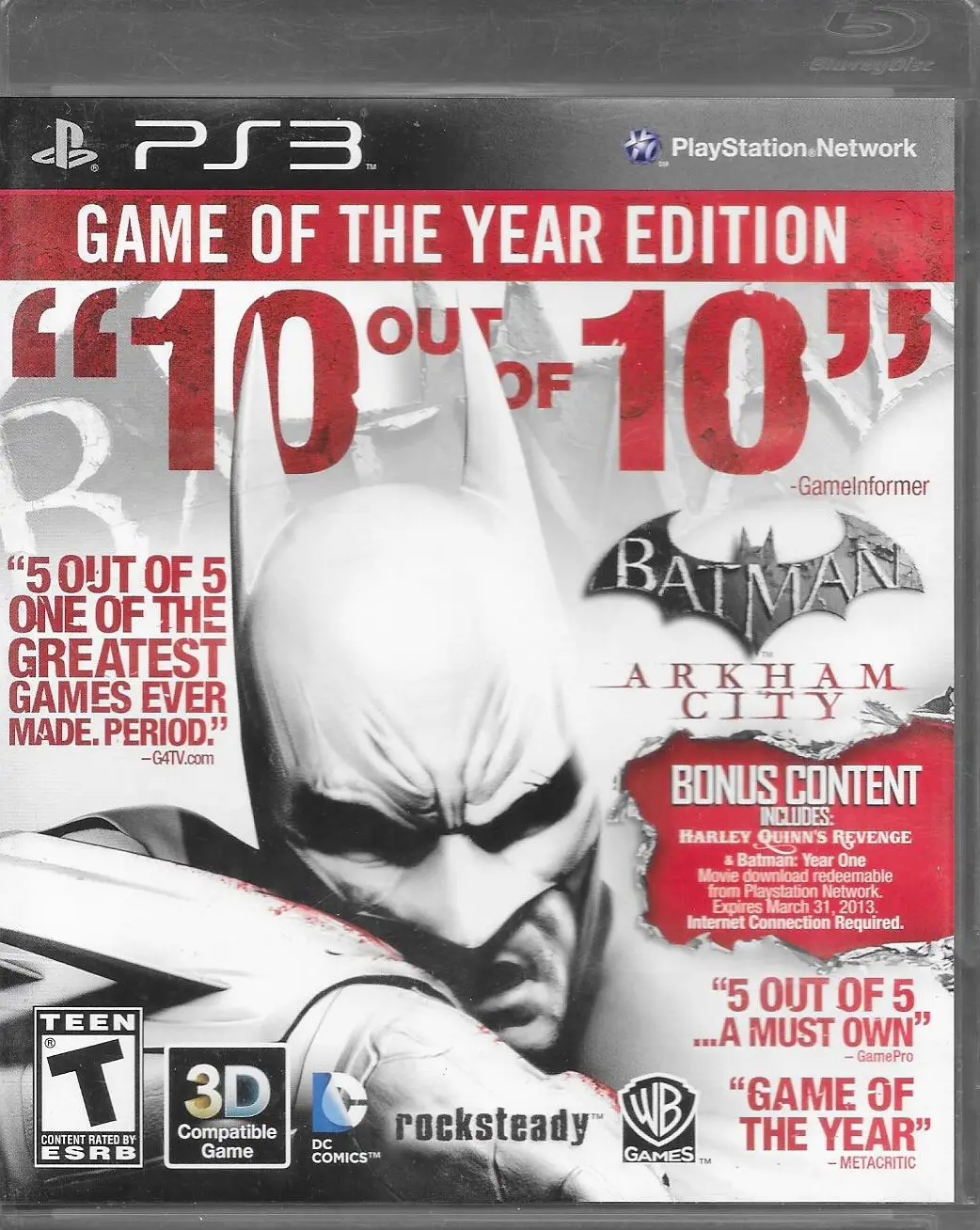 Capa de Batman: Arkham City [Game of the Year Edition]