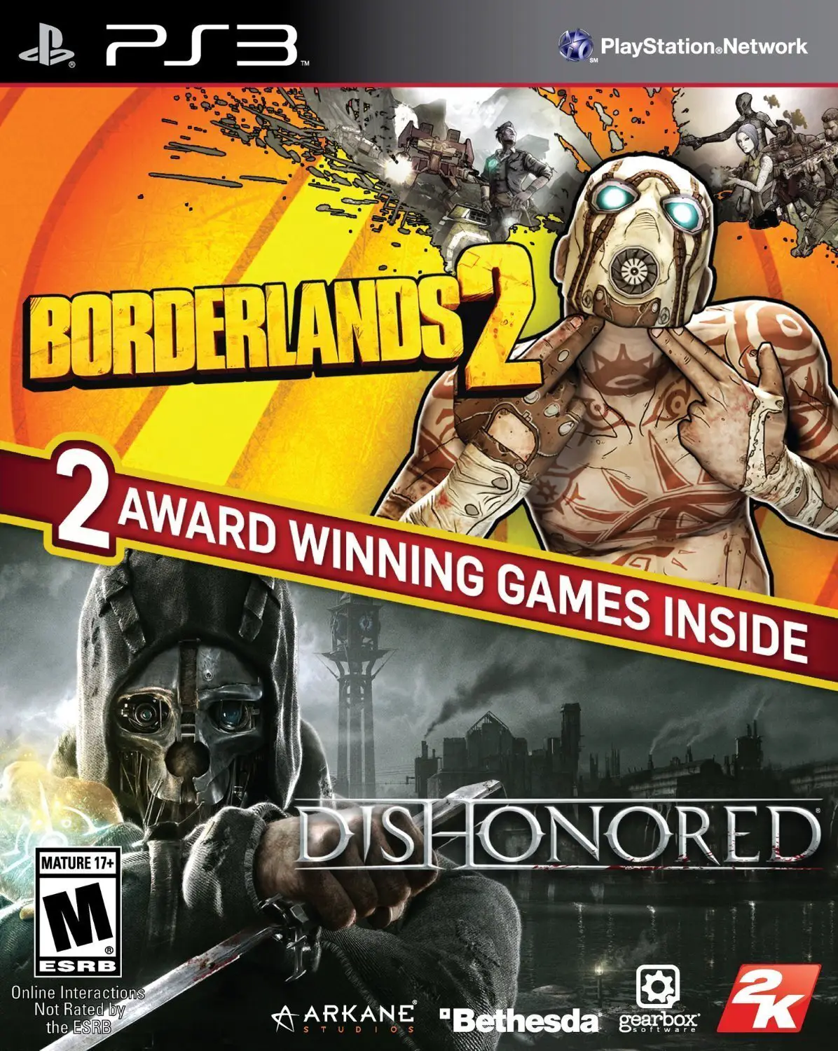 Capa de Double Pack: Borderlands 2 & Dishonored